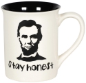 Our Name Is Mud 6005709 Honest Abe Abe Lincoln Historical Mug Set of 2