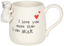 Our Name Is Mud 6005730 Love You More Than I Can Bear Mug Set of 2