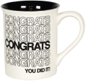 Our Name Is Mud 6006217 Congrats Mug Congratulations Set of 2