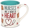 Our Name Is Mud 6006387 Nurse Heart Mug Set of 2