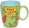 Our Name Is Mud 6006406 Pray A Latte Mug Set of 2