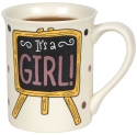 Our Name Is Mud 6006734 Gender Reveal Girl Mug Set of 2