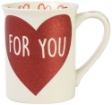 Our Name Is Mud 6008003 Glittery For You Heart Mug