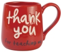 Our Name Is Mud 6008026N Thank You Teacher Engraved 16 Ounce Mug