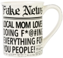 Our Name Is Mud 6008717 Fake News Local Mom Mug Set of 2