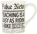 Our Name Is Mud 6008720 Fake News Teacher Mug Set of 2