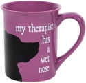 Our Name Is Mud 6009406 Happy Dog Therapy Mug Set of 2