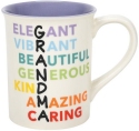 Our Name Is Mud 6010041 Grandma Engraved Anagram Mug Set of 2