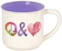 Our Name Is Mud 6010070 Peace and Love Mug Set of 2