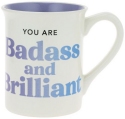 Our Name Is Mud 6010076 Brilliant Badass Mug Set of 2