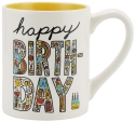 Our Name Is Mud 6010407 14 Ounce Birthday Mug Set of 2