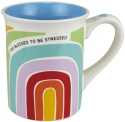 Our Name Is Mud 6011183 Too Blessed Rainbow Mug Set of 2