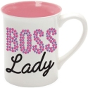 Our Name Is Mud 6012082 Rhinestone Boss Lady Mug Set of 2