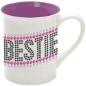 Our Name Is Mud 6012084 Rhinestone Bestie Mug Set of 2