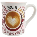 Our Name Is Mud 6012089 Love You Latte Mug Set of 2