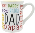 Our Name Is Mud 6012557 Dad Languages Mug Set of 2