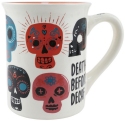 Our Name Is Mud 6012569 Decaf Sugar Skull Mug Set of 2