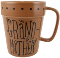 Our Name Is Mud 6012838 Grandmother Sculpted Planter Mug Set of 2