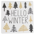 Our Name Is Mud 6013206 Hello Winter Coaster Set of 4