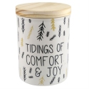 Our Name Is Mud 6013208N Tidings Of Comfort And Joy Jar With Lid