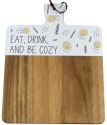 Our Name Is Mud 6013210N Eat Drink and Be Cozy Cutting Board