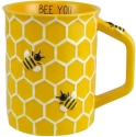 Our Name Is Mud 6013243 Bee You Honeycomb 16 oz Mug Set of 2