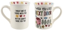 Our Name Is Mud 6013266N Wish You Lived Next Door 16 oz Mug Set of 2