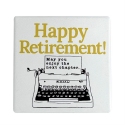 Our Name Is Mud 6013756 Happy Retirement Coaster Set of 4