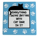 Our Name Is Mud 6013769 Cat Hair Coaster Set of 4