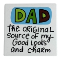 Our Name Is Mud 6013771N Dad Coaster Set of 4