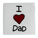 Our Name Is Mud 6013774 I Heart Dad Coaster Set of 4