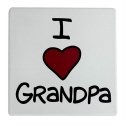 Our Name Is Mud 6013776 I Heart Grandpa Coaster Set of 4