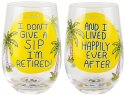 Our Name Is Mud 6014604N Retired Don't Give A Sip Stemless Wine Glass