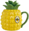 Our Name Is Mud 6014608N Sculpted Pineapple With Lid Mug