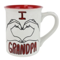 Our Name Is Mud 6018528N Hand I Heart Grandpa Mug