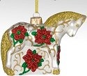 Trail of Painted Ponies 4022985 Poinsettia Pony Ornament Horse Ornament