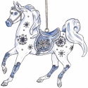 Trail of Painted Ponies 6009527 Snow Crystal Horse Ornament