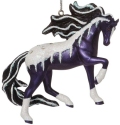 Trail of Painted Ponies 6012766 Frosted Black Magic 20th Anniversary Hanging Ornament