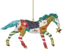 Trail of Painted Ponies 6012854N Holiday Patchwork Pony Hanging Ornament