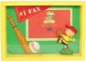 Peanuts by Westland 20719 Charlie Brown 1 Fan Shadow Box Frame