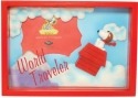 Peanuts by Westland 20720 Snoopy World Traveler Shadow Box Frame