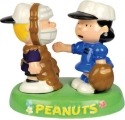 Peanuts by Westland 20742 Schroeder and Lucy Baseball In Tray S and P