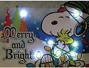 Special Sale SALE24444 Peanuts by Westland 24444 Merry and Bright Lighted Canvas Wall Art 6X8