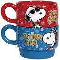 Peanuts by Westland 24445 Be Who You Want Stackable Mugs 6 Oz Each