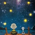 Peanuts by Westland 24456 Star Gazing Lighted Canvas Art 15X15