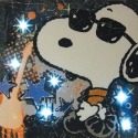 Peanuts by Westland 24457 Joe Cool Lighted Canvas Art 15X15