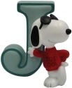 Peanuts by Westland 8580 Snoopy Figurine - Letter J Figurine