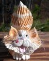 Pence Cats BCLHWhiteOrangeStripes White with Orange Stripes Long Hair