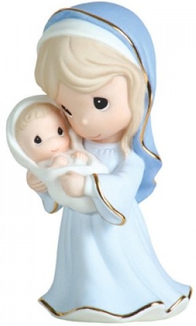 Precious Moments 111017 Mary Holding Baby Jesus Figurine