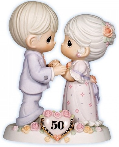 Precious Moments 115912 50th Anniversary Couple Figurine